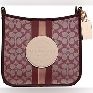 COACH Women's Dempsey File Crossbody Shoulder Bag in Signature Jacquard